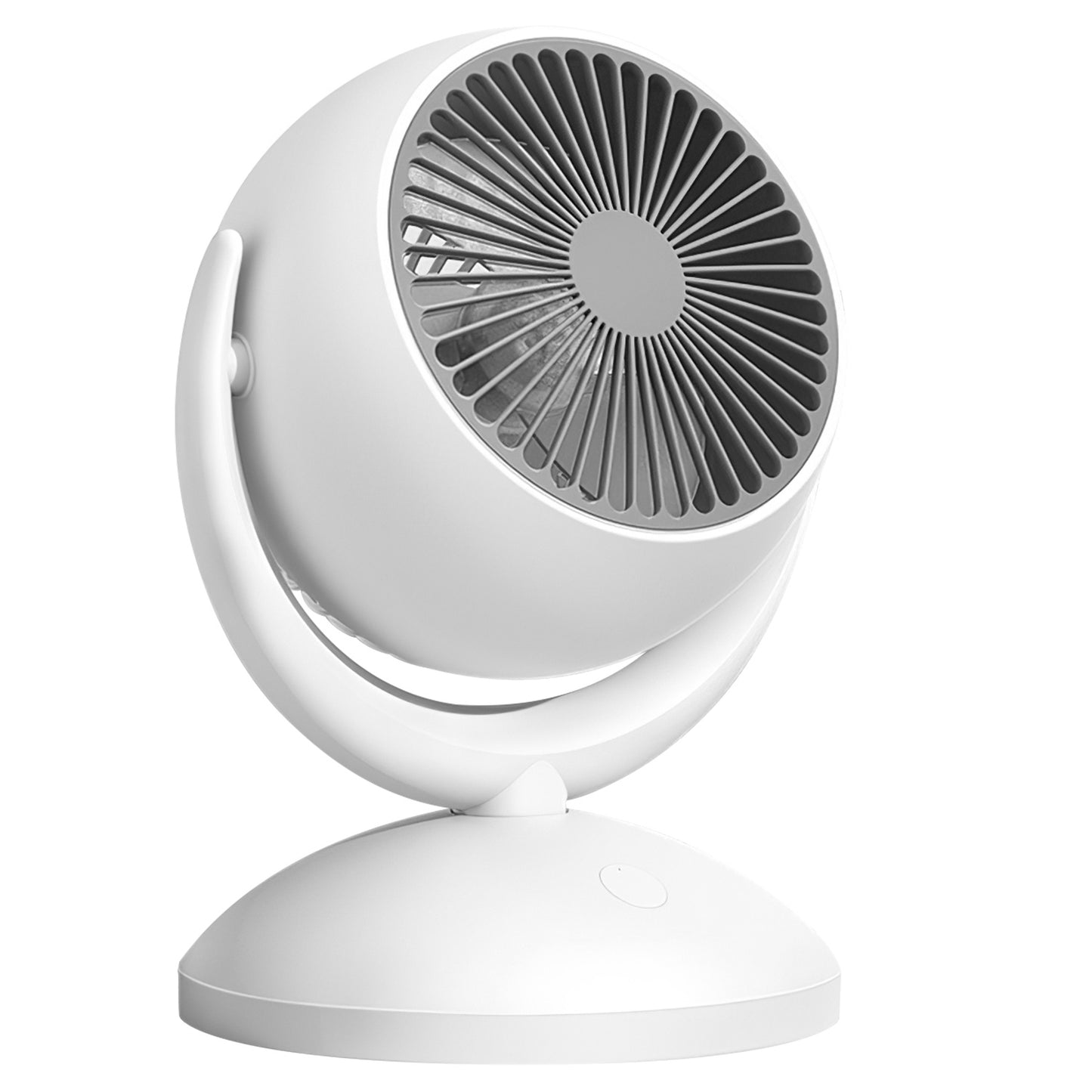 Air Circulator Desk Fan Portable Desktop Rechargeable Oscillating Fan With 4 Speeds 360 Degree Tilt Head Automatic Rotation Quiet 40dB Table Fan For Home Office Bedroom
