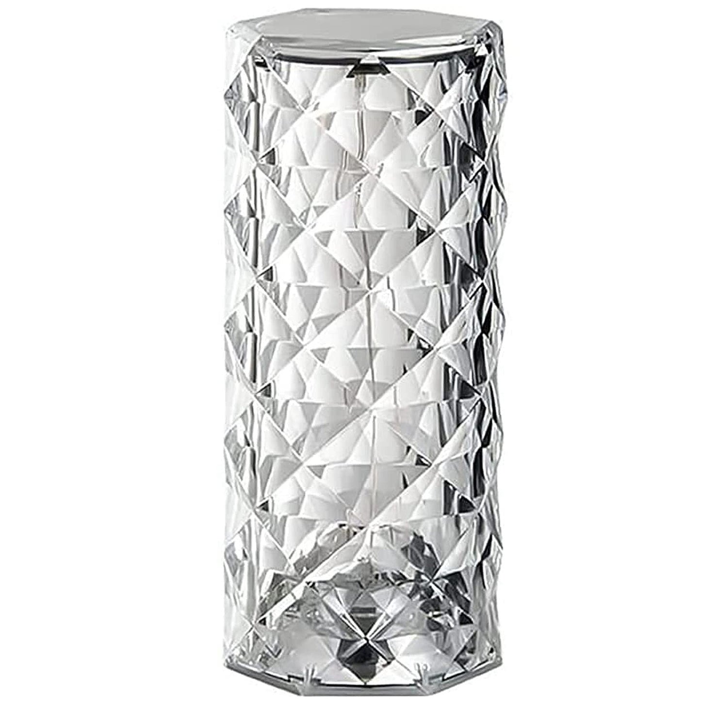 Crystal Diamond Rose Table Lamp Dimmable Remote Touch Control Beside LED Night Light Rechargeable 16 Color Change Atmosphere Bar Lamp