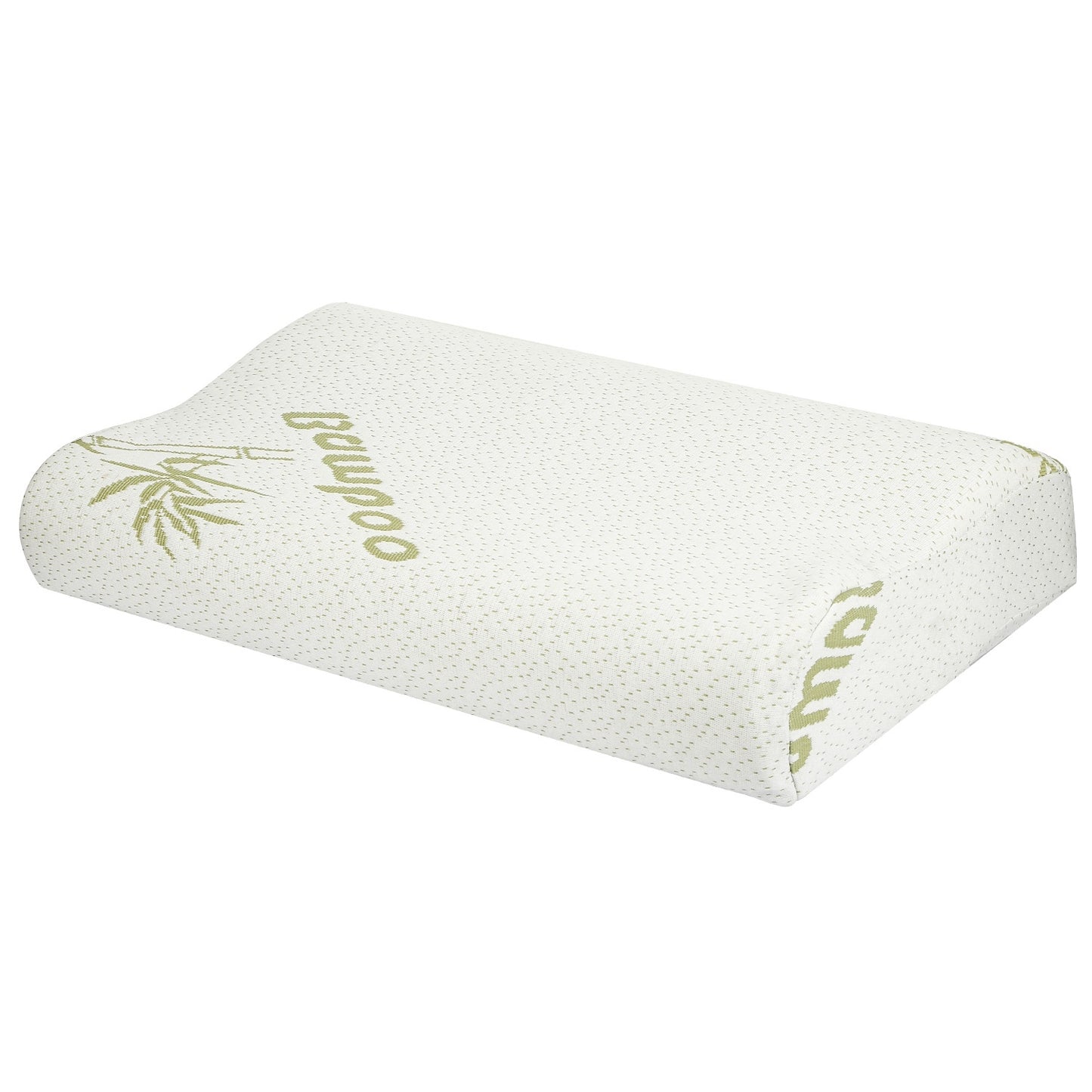 S-L Size Options -- 1Pc Bamboo Memory Foam Sleep Pillow Contoured Cervical Orthopedic Pillow Neck Support Breath Pillow