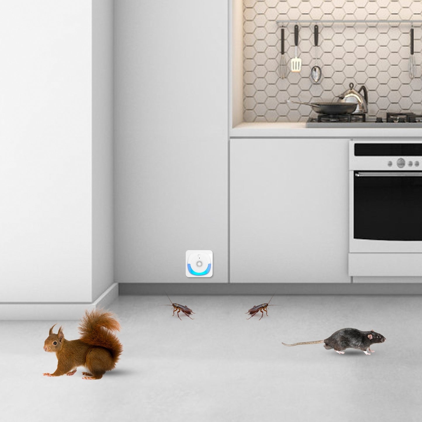 6 Packs Ultrasonic Pest Repellers Plug-In Indoor Pest Control Mouse Repellent Chaser Deterrent For Home Kitchen Office Warehouse Hotel