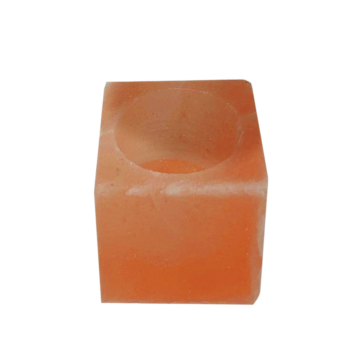 Himalayan Pink Salt Tea Light Holder – Salt Candle Holder – Room Décor Item – Great for Creating an Ambiance – Ideal for Home & Spa Uses – Natural Shape