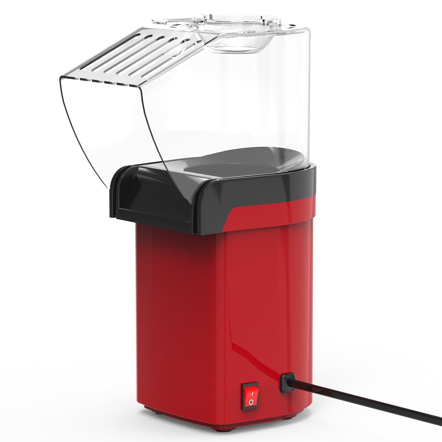 Hot Air Popcorn Popper Maker With Measure Cup And Butter Warmer 1200W Oil-Free Easy To Use 8Cups Mini Popcorn Maker Machine For Home